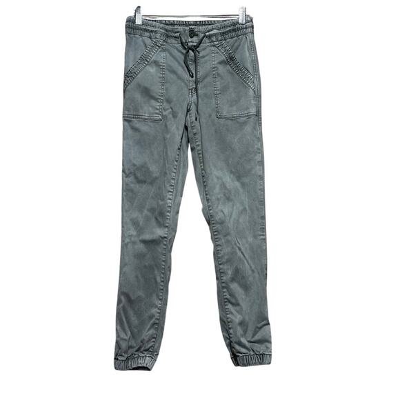 American Eagle Pants - American Eagle Women's Size 6 Gray Green Stretch Utility Jogger Pants Drawstring